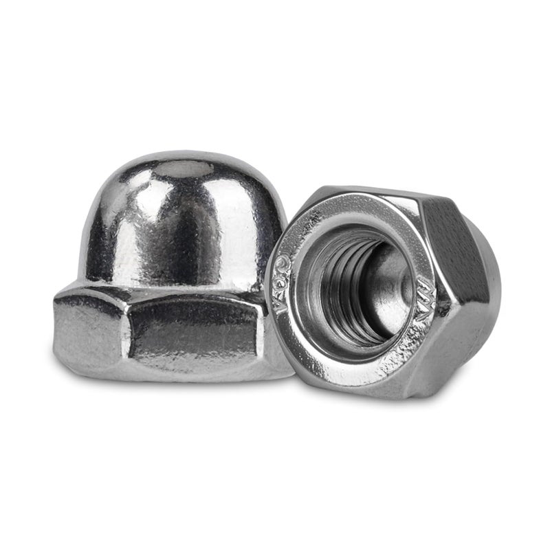 Vmuter 3/8"-16 Acorn Cap Nuts, 304 (18-8) Stainless Steel Dome Nuts for Furniture Automotive Marine Hardware, 20pcs - Image 1